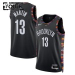 Maillot NBA Brooklyn Nets Tyrese Martin Nike 2025-26 City Edition Noir Swingman - Enfant